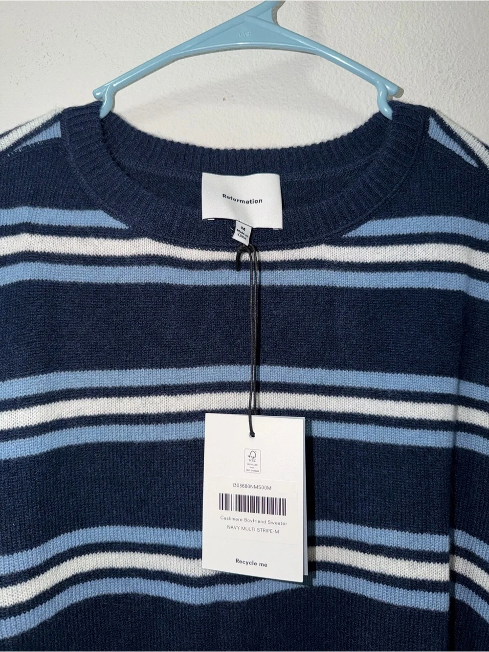 Reformation nwt cashmere